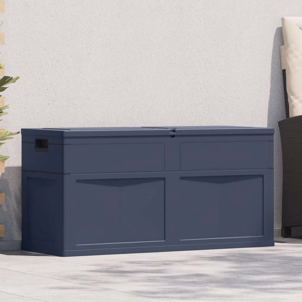vidaXL Baule da Giardino 320 L Nero