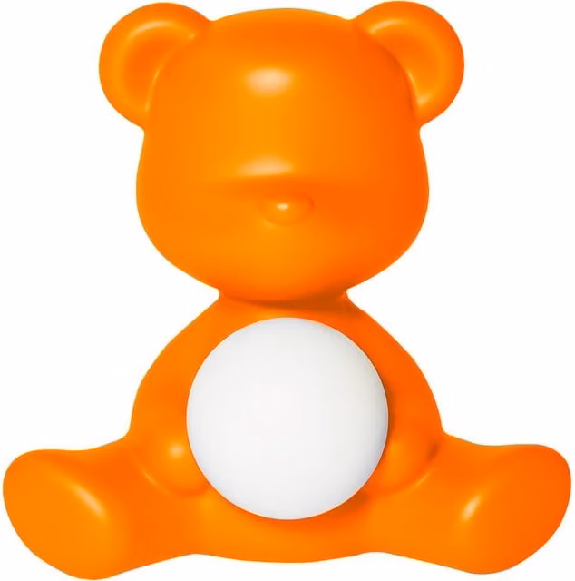Qeeboo Teddy Girl Lampada da tavolo ricaricabile LED bianca per cameretta dei bambini