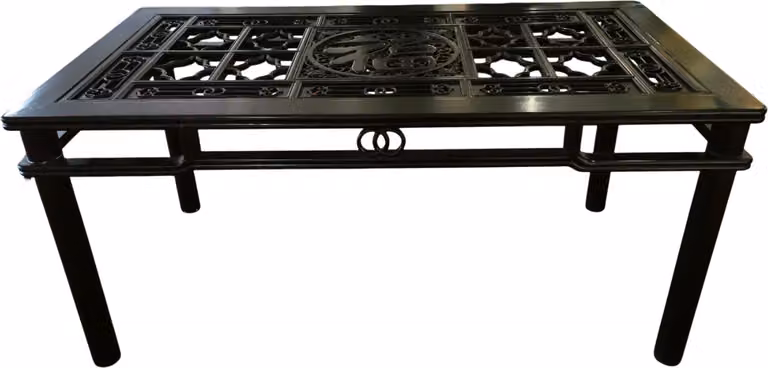 Fine Asianliving Tavolo da pranzo cinese intagliato a mano B160xD85xH80cm