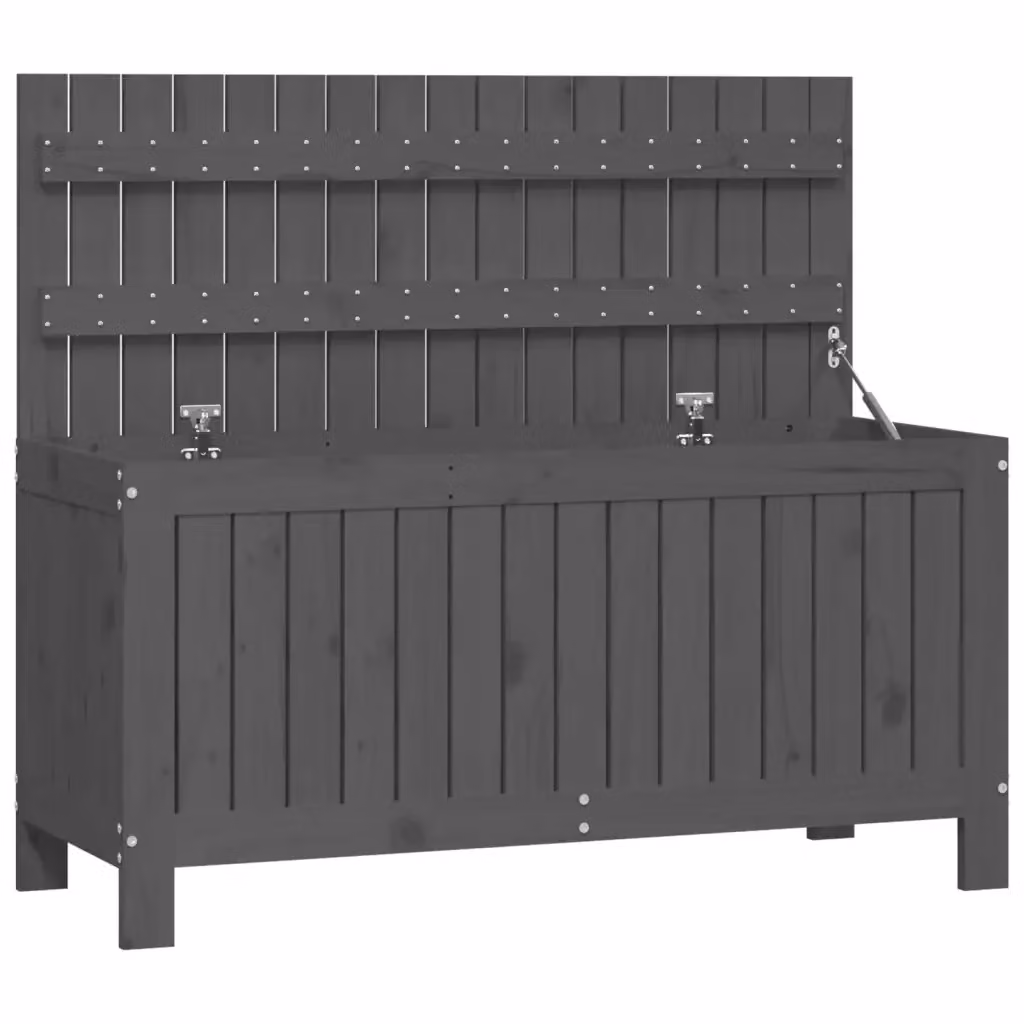 Contenitore da giardino vidaXL in legno massello di pino grigio L: 108 cm, P: 42,5 cm, H: 54 cm – 2