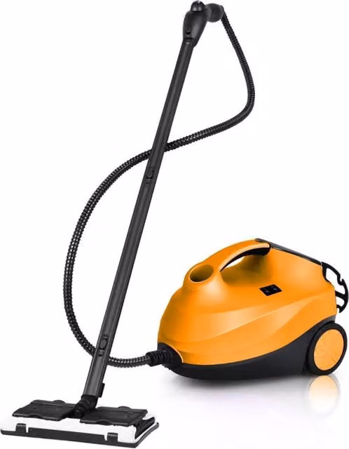Pulitore a vapore per pavimenti e finestre Design Mania Arancione, 2000W, con 19 accessori e serbatoio da 1,5 l