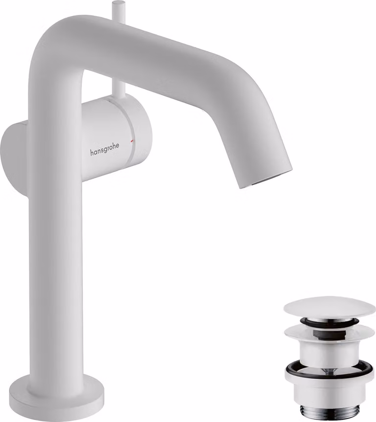 Robinetterie de lavabo hansgrohe Tecturis S 150 Fine CoolStart, EcoSmart+, avec vidage PUSH, portée de 139 mm, 73340700, 73340700
