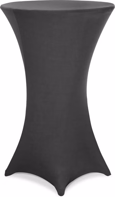 Copritavolo elastico in poliestere ed elastan colore antracite Ø 70 cm con tecnologia Detex®