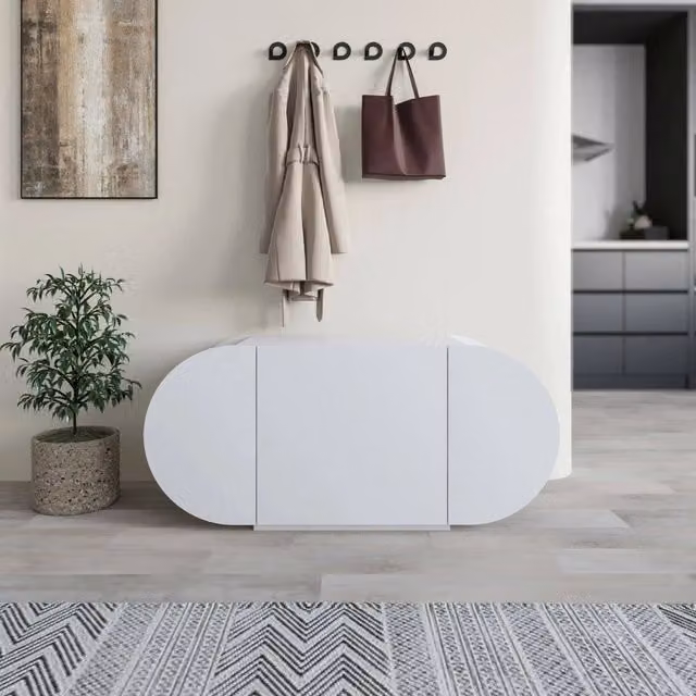 Mobile Portascarpe Sequoia, Scarpiera 10 Paia, 110x40x50h cm Bianco
