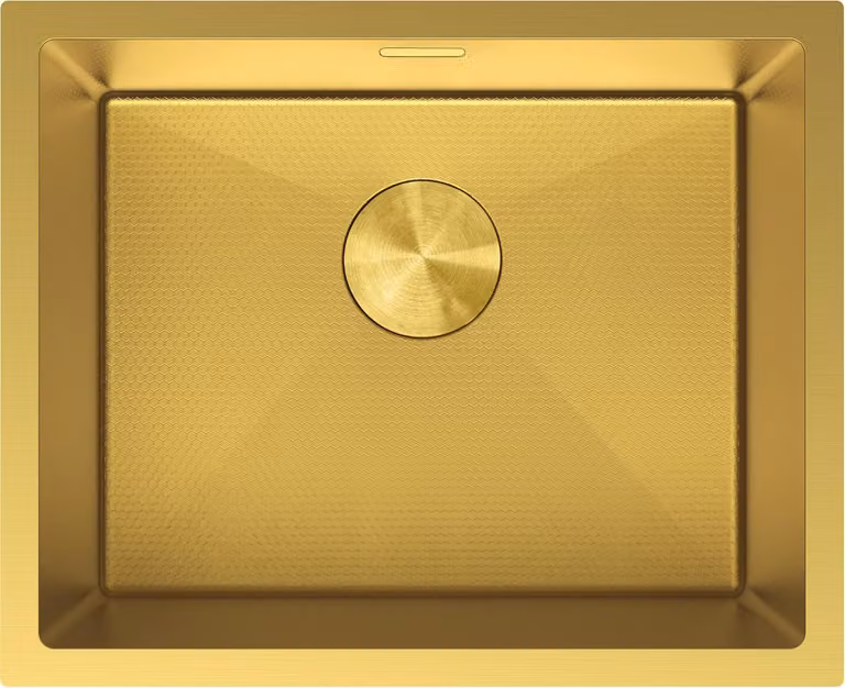 Mexen Trixo lavello in acciaio 1 vasca 540 x 440 mm, oro HC - 6414541000-55HC