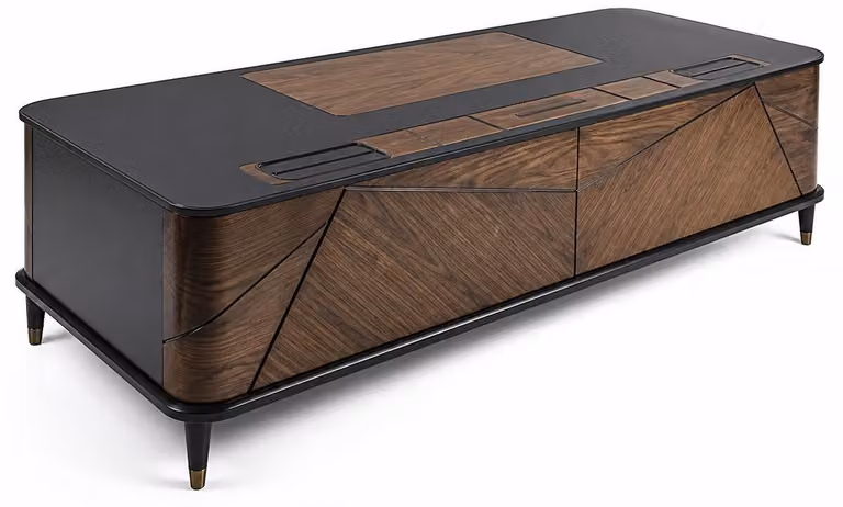 Scrivania da cucina robusta, color marrone. Scrivanie da ufficio esclusive, mobili in legno