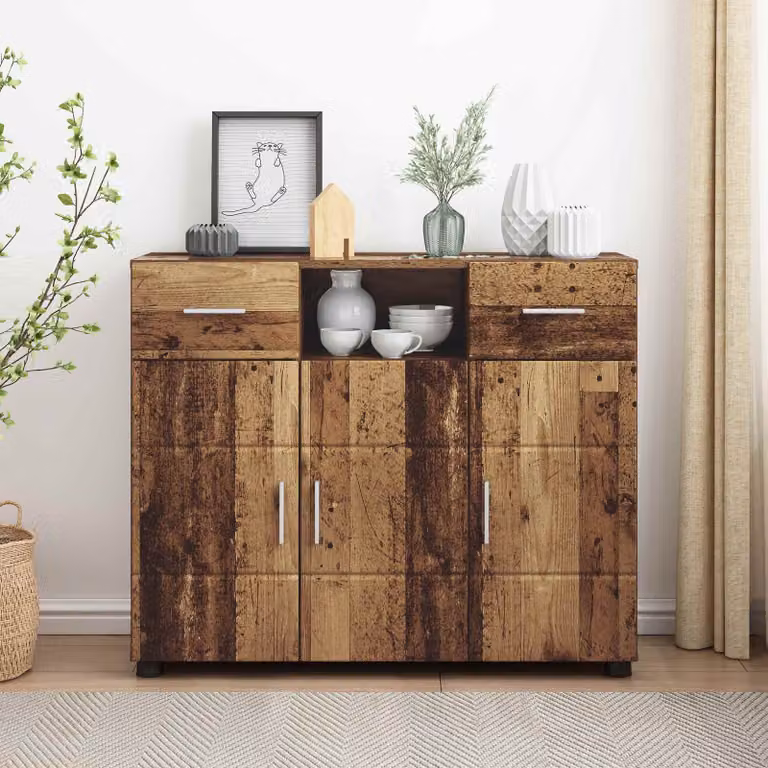 Armadio moderno vidaXL in legno ingegnerizzato marrone con ante a battente