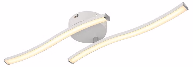 Plafoniera LED, braccio mobile, bianco, L 51,5 cm