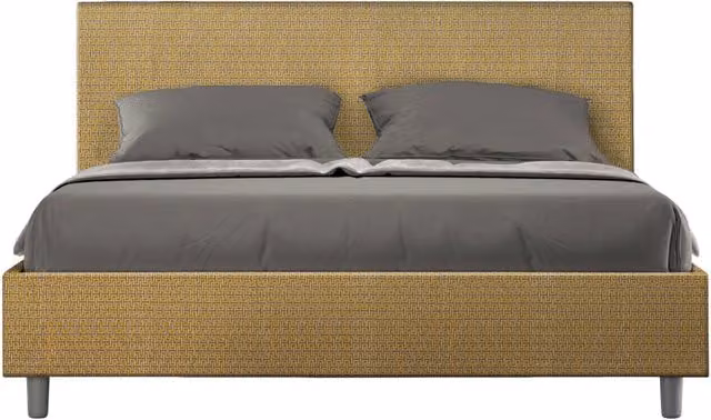 Letto Matrimoniale Adele Labirinto 06 Giallo GIORDANOSHOP L/P: 160 x 200 cm