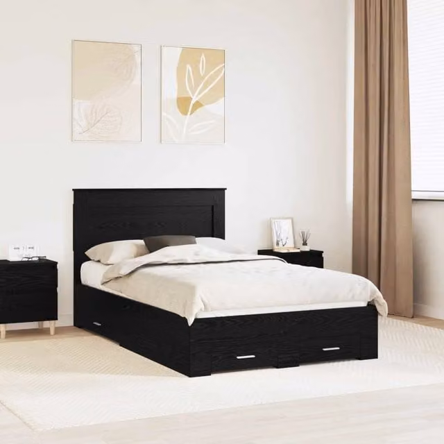 Struttura del letto con cassetto con testiera-Letto con Cassetti e Testiera Legno multistrato 739004