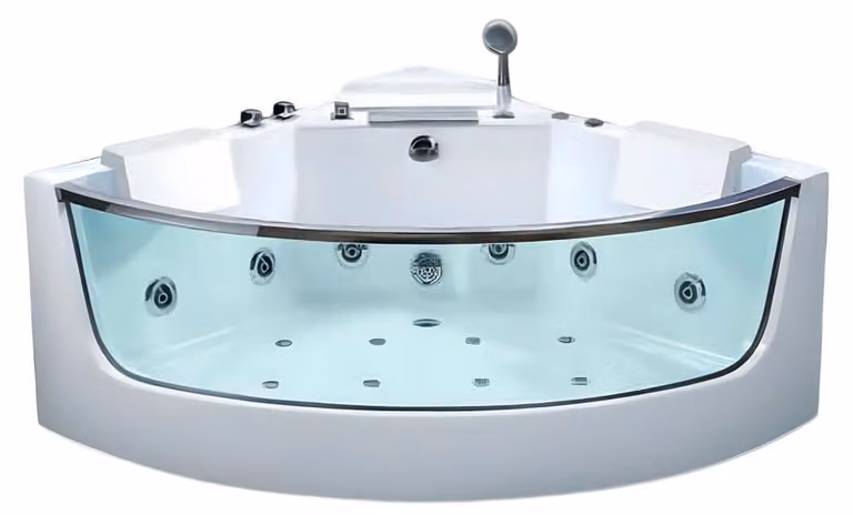 Luxuswanne Massage Badewanne Whirlpool Whirlwanne Hydromassagewanne 138x138 cm