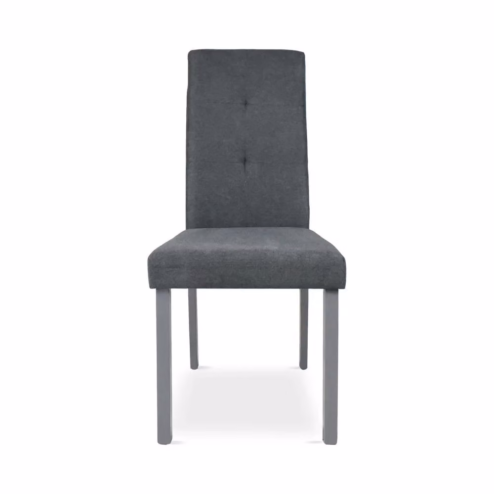 Set di 2 sedie Eric in legno grigio con seduta in tessuto grigio per la tua cucina – 2