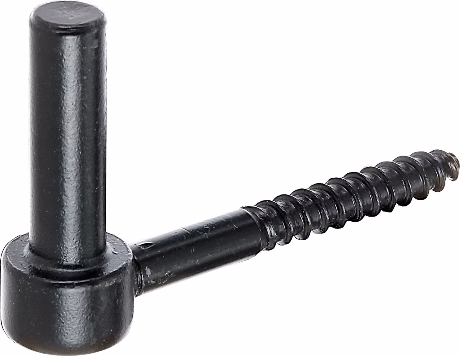 Alberts 306434 Staffa per avvitamento, gancio a J, con filettatura tagliata, rivestimento nero per immersione, Ø14 mm, lunghezza 105 mm, set da 3