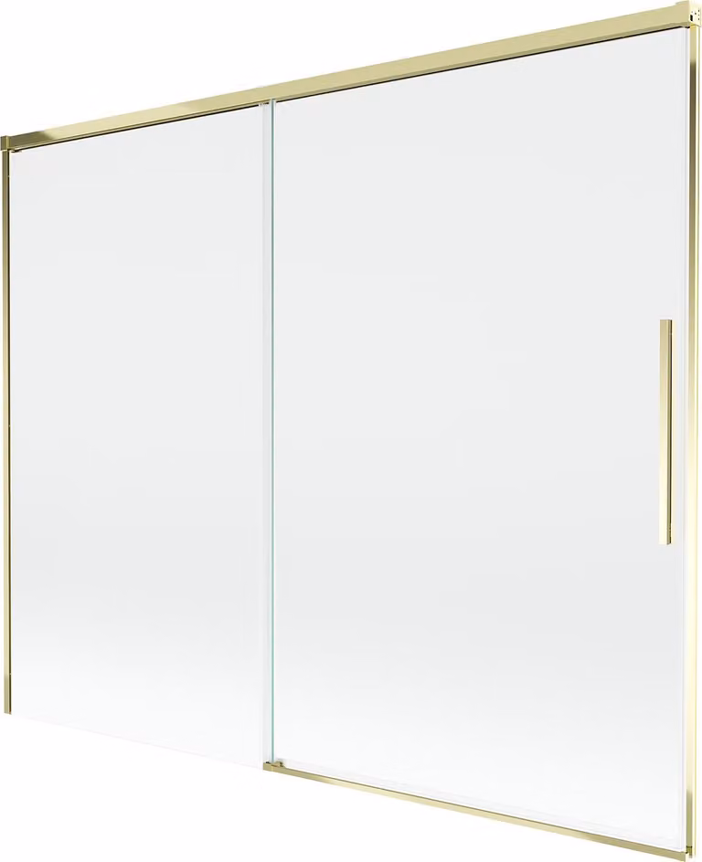 Mexen Rox paravento per doccia a 2 ante scorrevole 190 x 150 cm, trasparente, dorato - 8C9-190-001-50-00