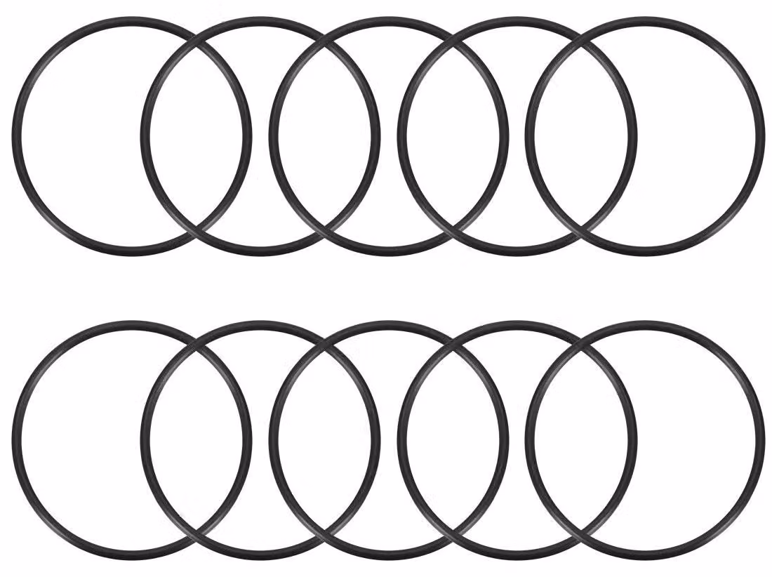 O-ring, dimensioni 108x115x3,5 mm, confezione da 5 pezzi, colore nero, materiale: gomma