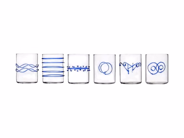 Decò Blu Bicchieri d'Acqua Assortiti - Set da 6