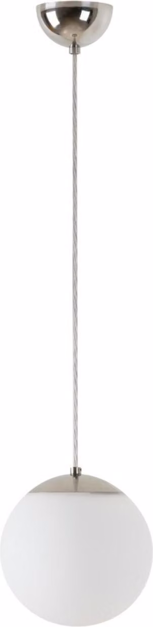 OSMONT ADR60332 ADRIA S1 apparecchio a sospensione in vetro acciaio inox lucido / bianco IP40 3000 K 8W LED