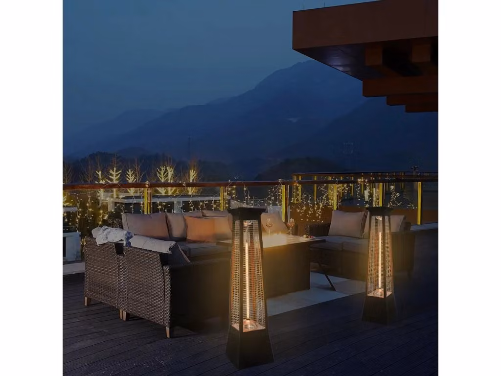 Riscaldatore elettrico radiante a infrarossi Volcano HABITAT ET JARDIN, 2000W, Nero – 2