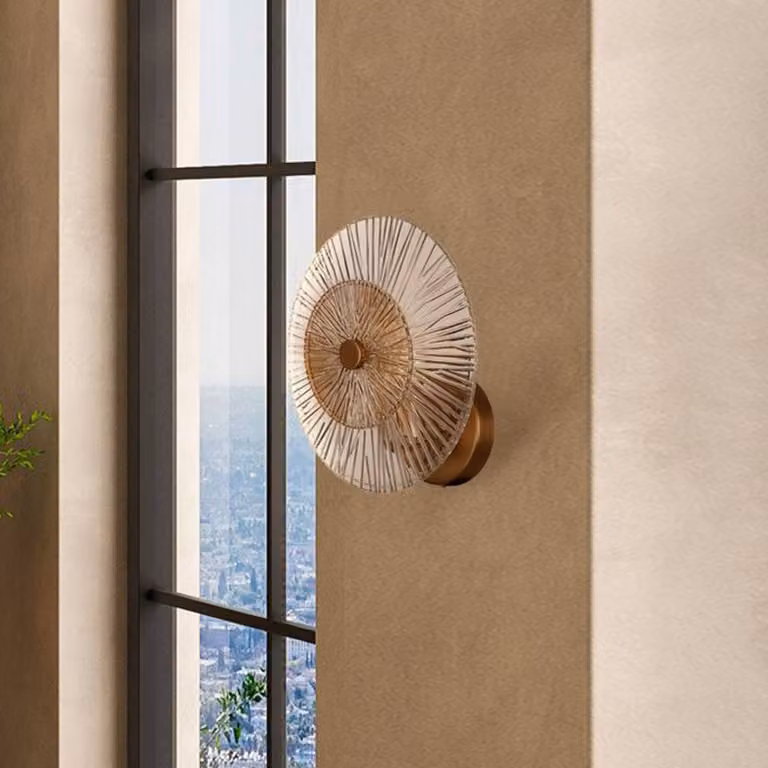 Maytoni Applique da parete Aster, dimmerabile, Ottone / Oro, Soggiorno / Sala da pranzo, Vetro, Applique