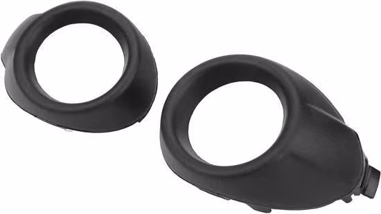 Accessori per auto in plastica, 2 pezzi, neri, resistenti ai graffi.