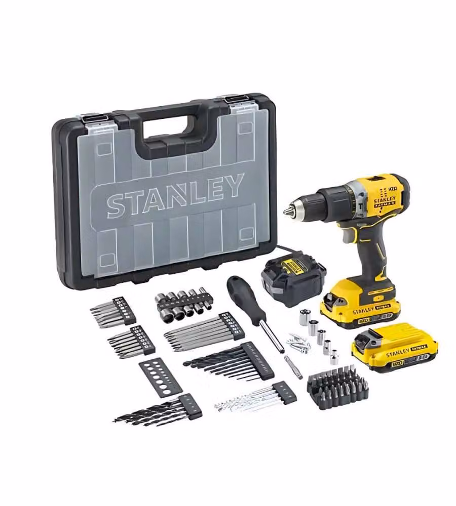 Stanley Fatmax Trapano Avvitatore a Percussione 18V - Kit Valigetta