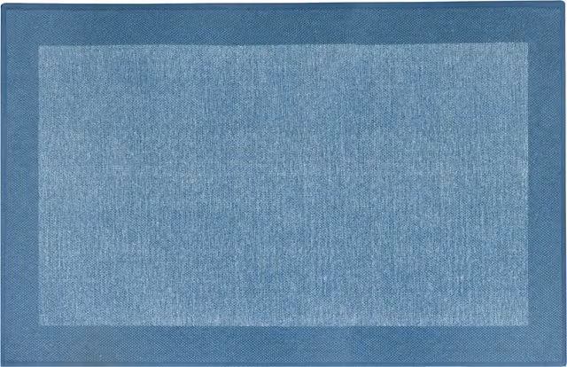 Tappeto da cucina KASANOVA blu Chambray in cotone antiscivolo L: 140 cm, P: 57 cm