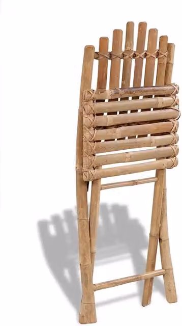 Set da Pranzo da Giardino 5 pz Pieghevole in Bambù 41497