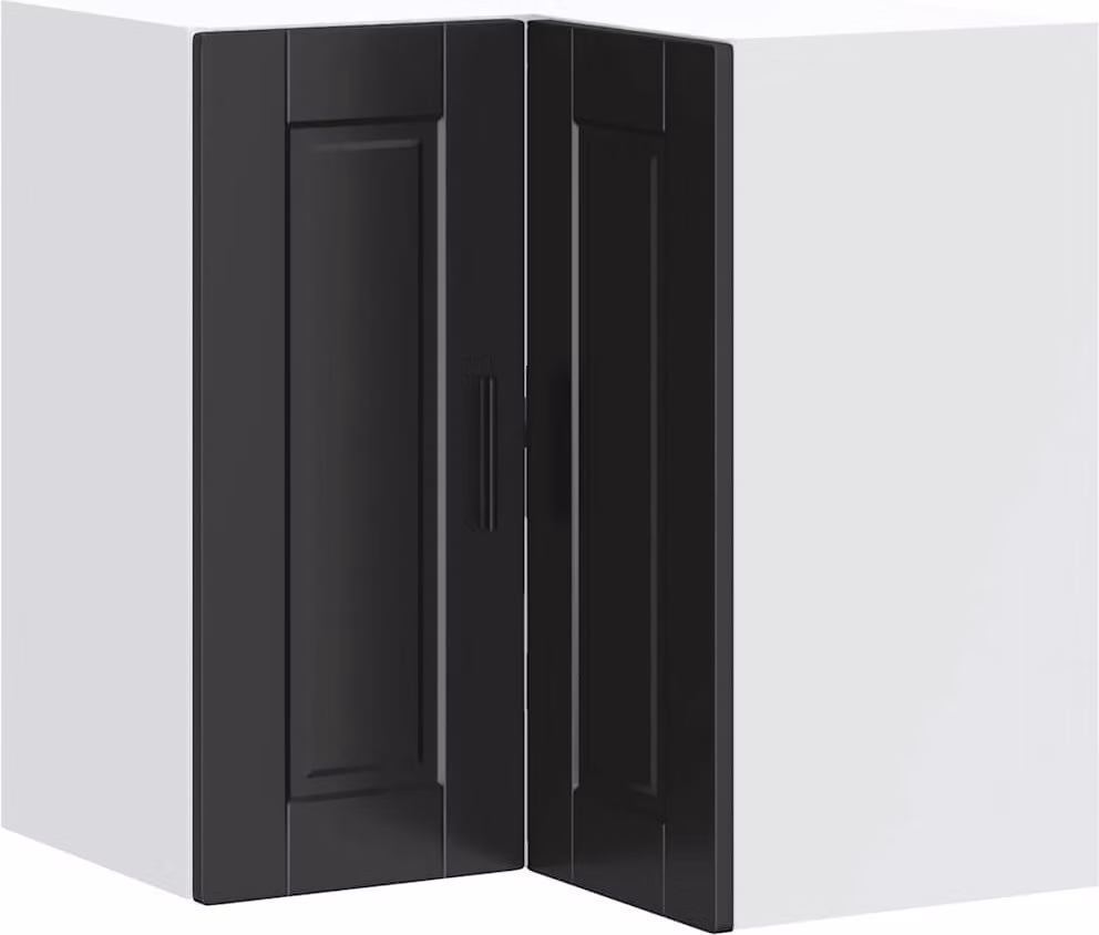 Pensile da Cucina ad Angolo Porto Nero in Legno Multistrato