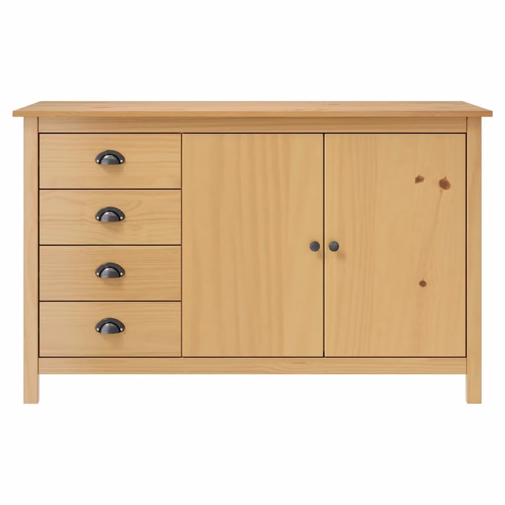 Credenza Hill Marrone ambra 130x40x80 cm in Legno di Pino
