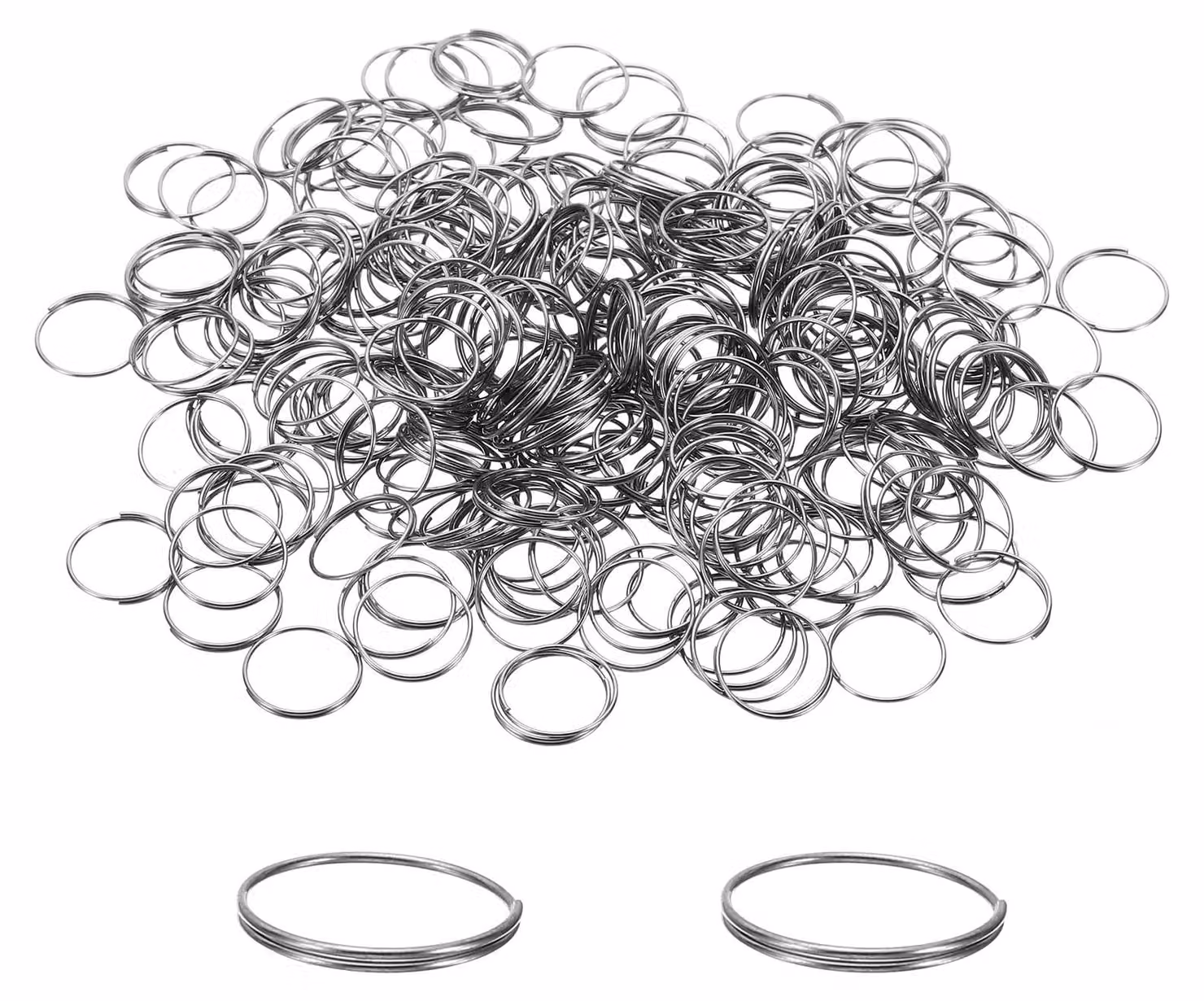 Mini anelli di tenuta, 13 mm, 1200 pezzi, acciaio inossidabile 304, colore argento
