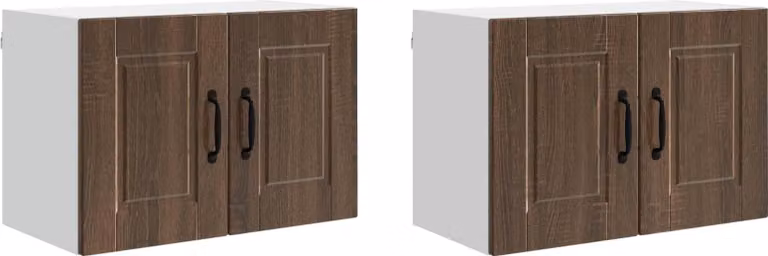 Armadietto a muro PORTO 2 pcs Rovere Marrone 60 x 31 x 40 cm