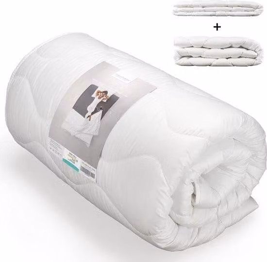Coperte quattro stagioni 135x200 cm, combinabili, Oeko-Tex, estate/inverno