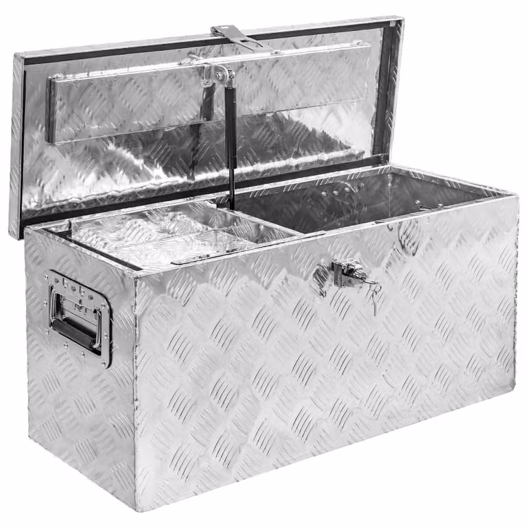 Set Trucky Truckbox D080 + cassetta porta attrezzi sospesa cassetta porta attrezzi rimorchio cassetta in alluminio cassetta inserto cassetta inserto vassoio organizzatore