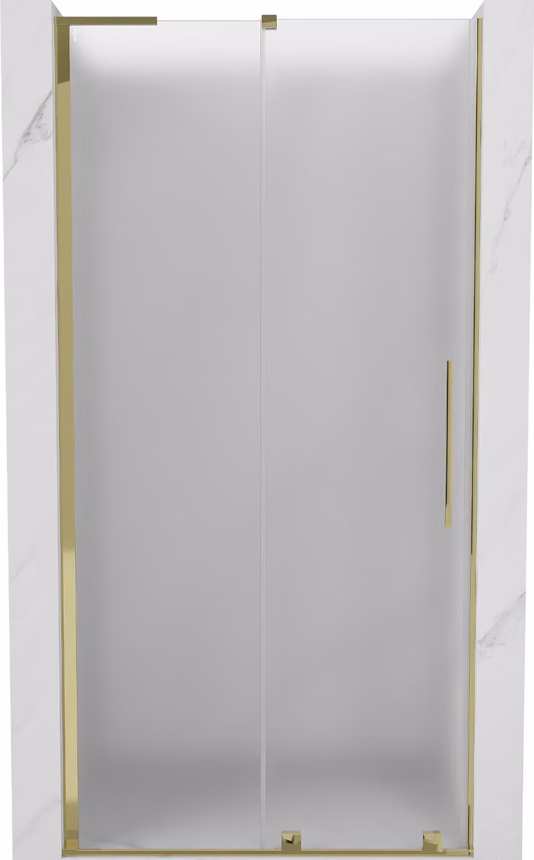 Mexen Velar L porte doccia scorrevoli 90 cm, ghiaccio, dorate - 871-090-003-31-50