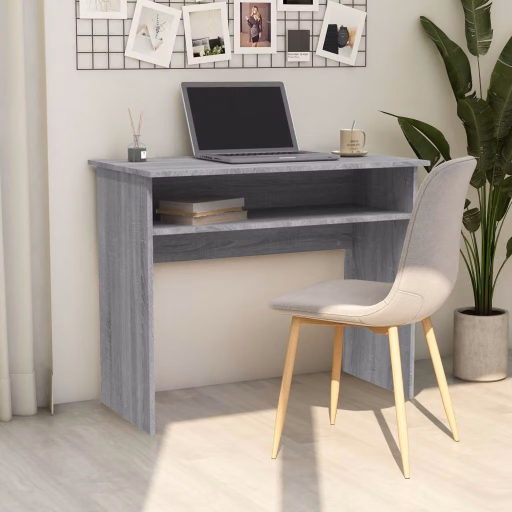 Maison Exclusive - Scrivania Grigio Sonoma 90x50x74 cm Materiale ligneo