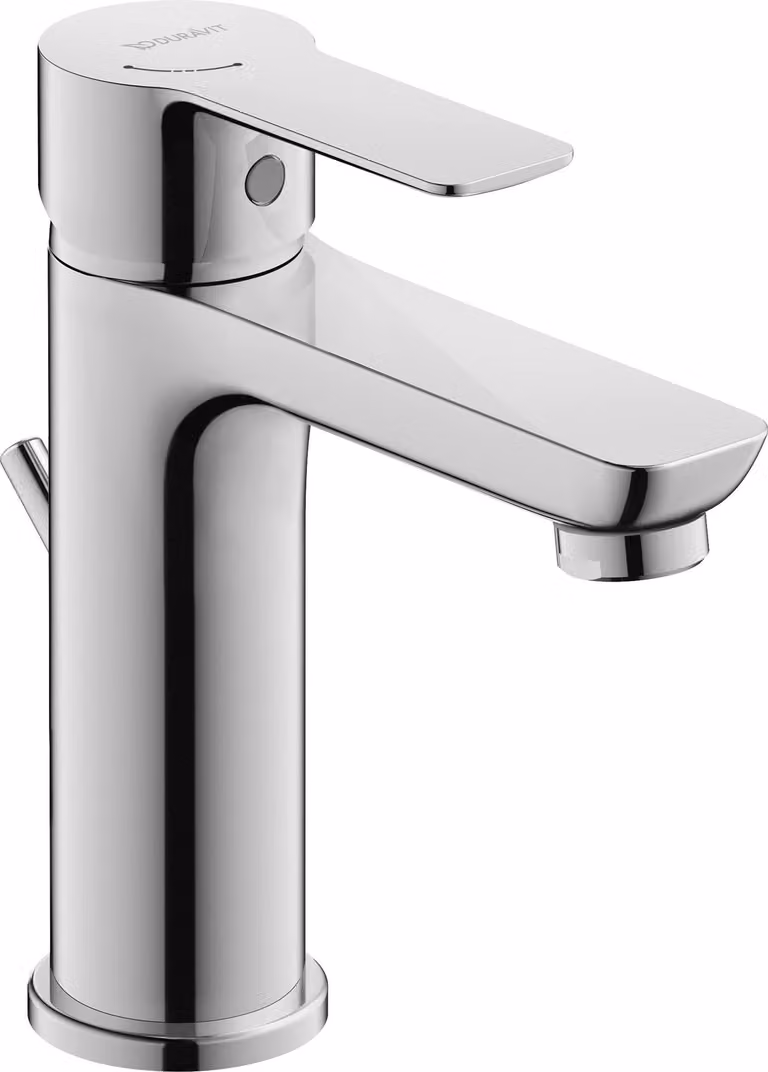 Duravit D-Code Mitigeur monocommandé pour lavabo M FreshStart et Minusflow, avec garniture d'écoulement, DC1023001010, DC1023001010