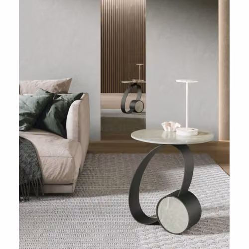 Tavolino effetto marmo con piano in gres Trilogy - Target Point