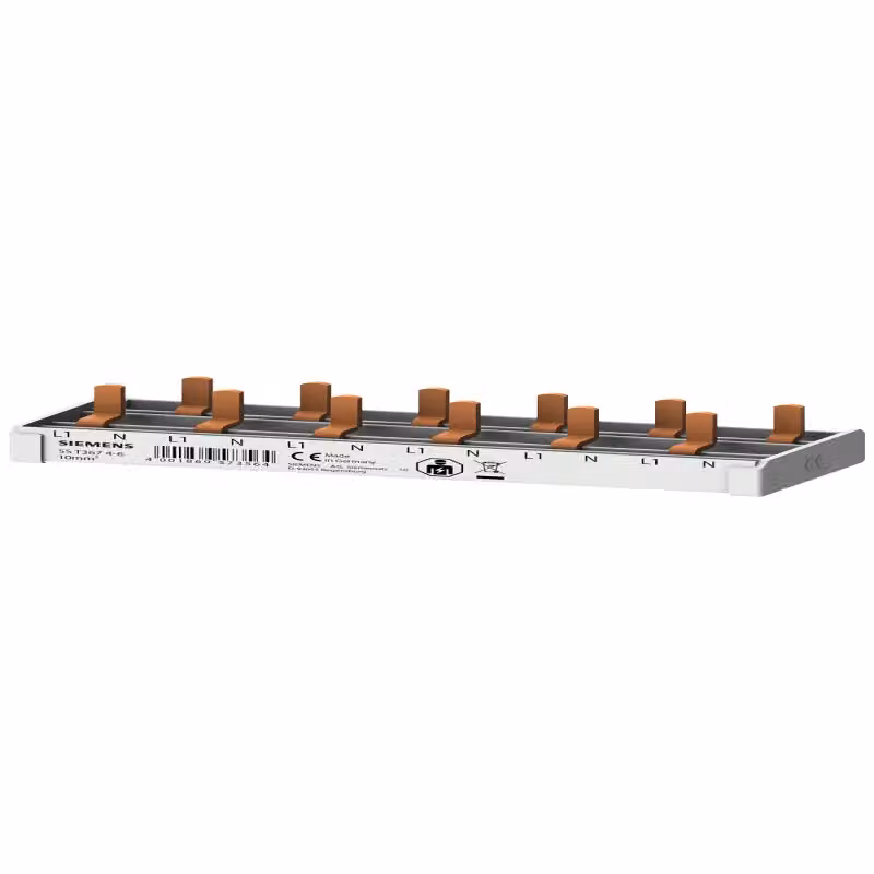 Barra collettrice Siemens compatta, connessione 10mm2 1p/N 6x dispositivo compatto 1 TE 5ST36746
