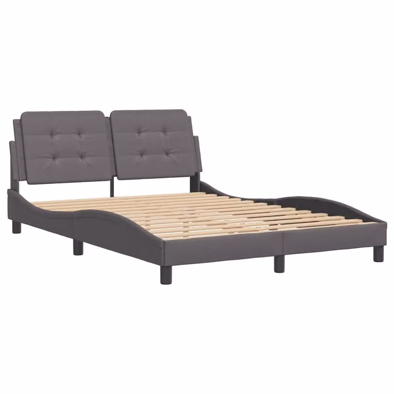 Giroletto senza Materasso Zadar Crema 140x190 cm in Pelle finta