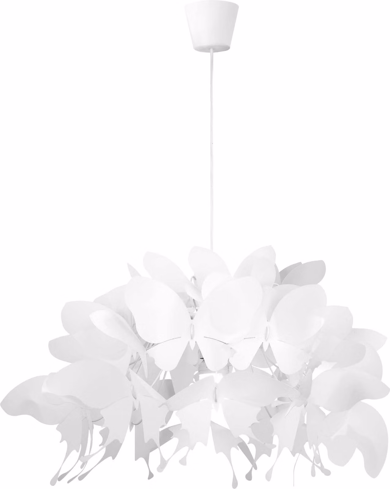 Lampada a sospensione Farfalla bianca 1xE27x60W in plastica, dimensioni: 115x50x50 cm, IP20, Light Prestige