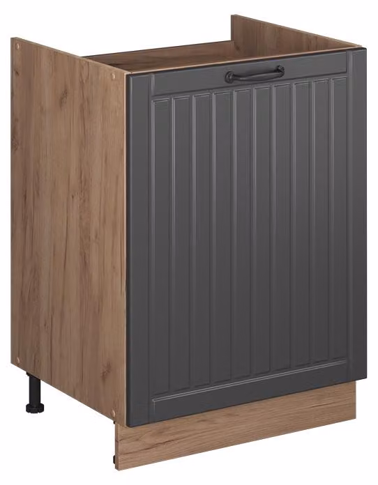 Mobile lavello cucina Vicco Fame-Line Grigio scuro/Rovere dorato 60 cm, Model 63383