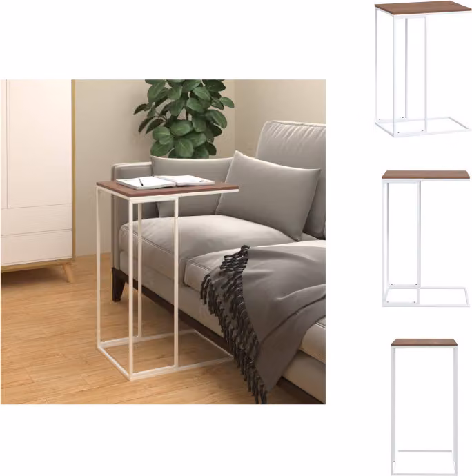 vidaXL Tavolino bianco 40x30x59 cm in legno - Tavolini da salotto