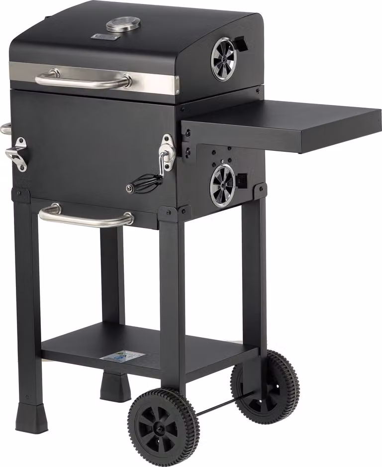 Barbecue A Carbone Deluxe, Griglia 39,5 X 29,5 Cm