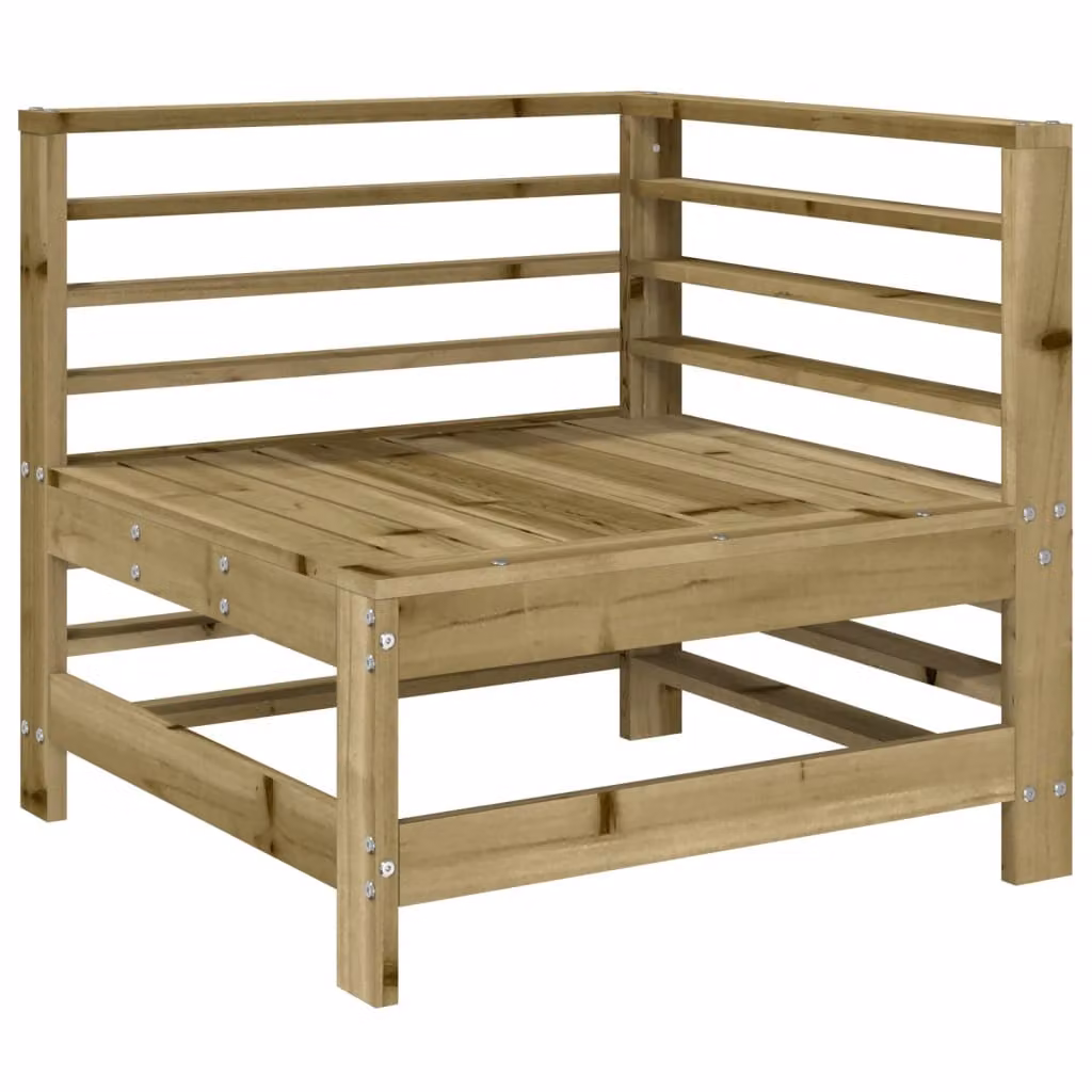 Set Salotto da Giardino 7 pz in Legno Impregnato di Pino
