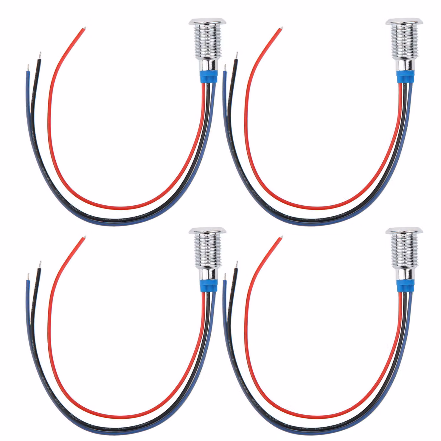 LED rotondi precablati, LED a doppio colore, mini LED rotondi, LED rotondi impermeabili, indicatore LED, LED
