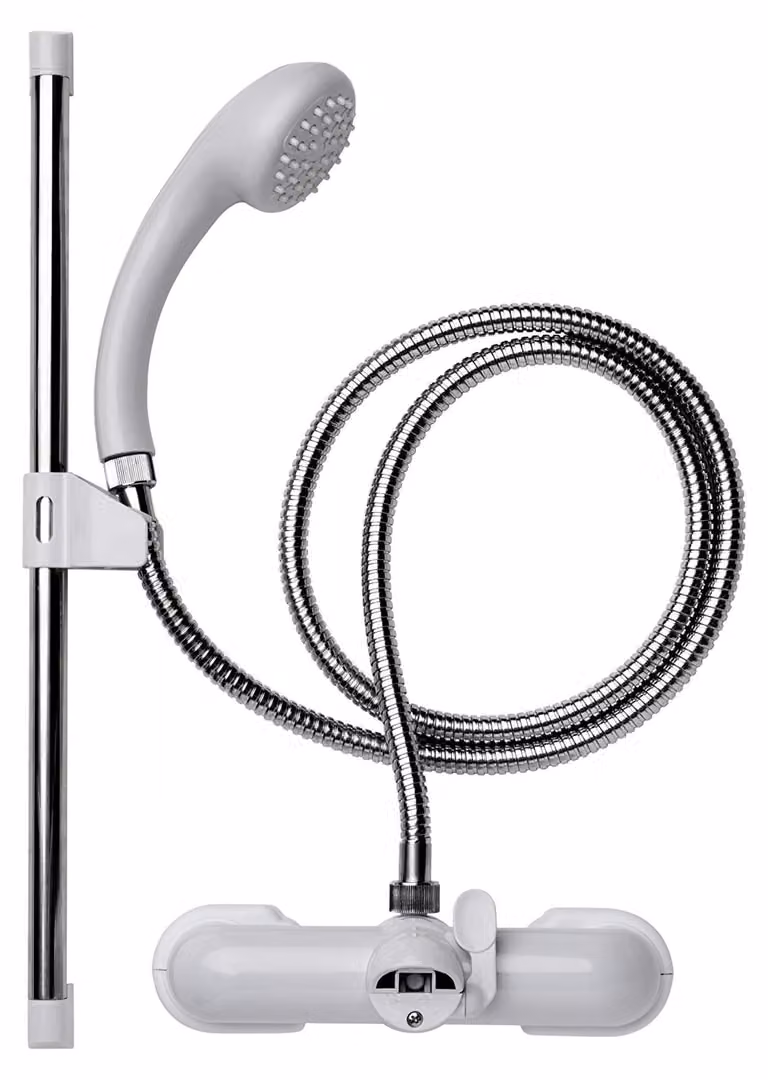 Miscelatore per doccia da bagno Croydex, finitura argento