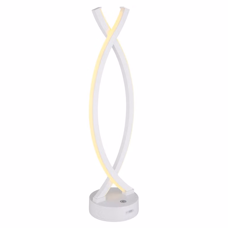 Lampada da tavolo senza fili con batteria ricaricabile Touch Dimmer Lampada da tavolo dimmerabile Bianco 58457W