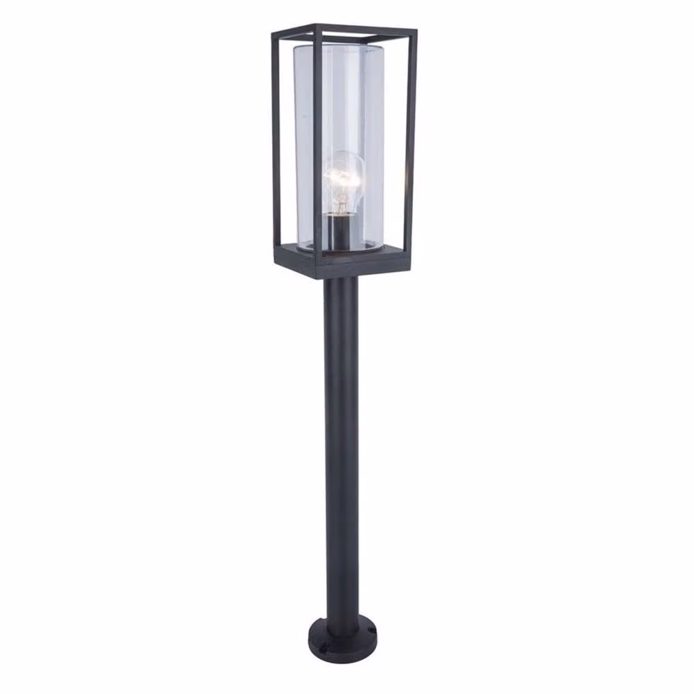 Lampione da esterno per giardino a palo FLAIR nero Lutec 7288801012