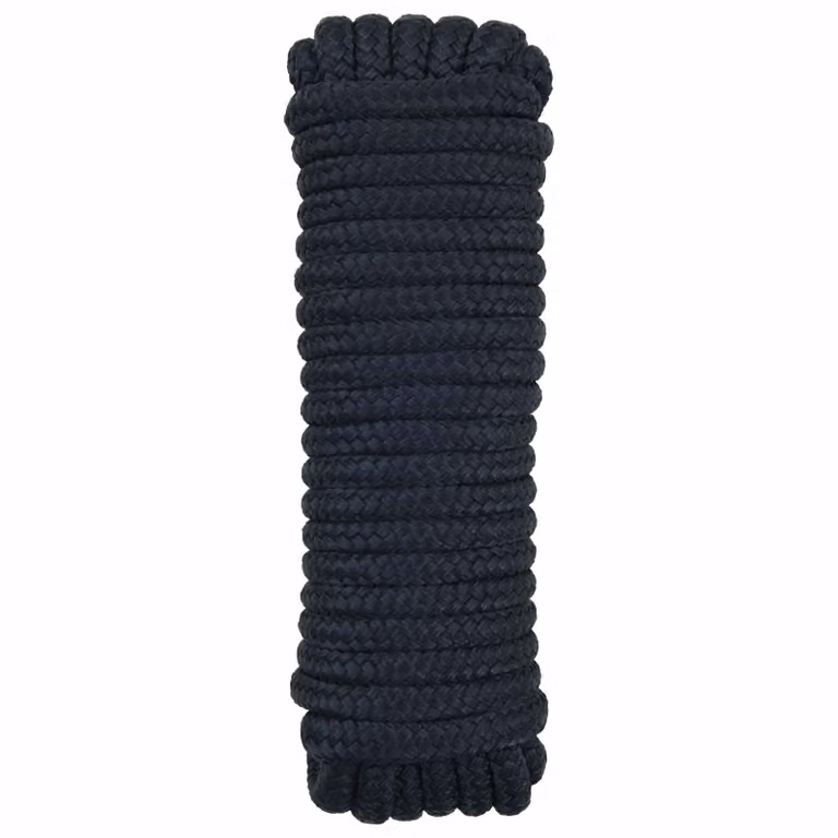 vidaXL Corda da Barca in Poliestere Blu Reale, Diametro: 12 mm, Lunghezza: 6 m