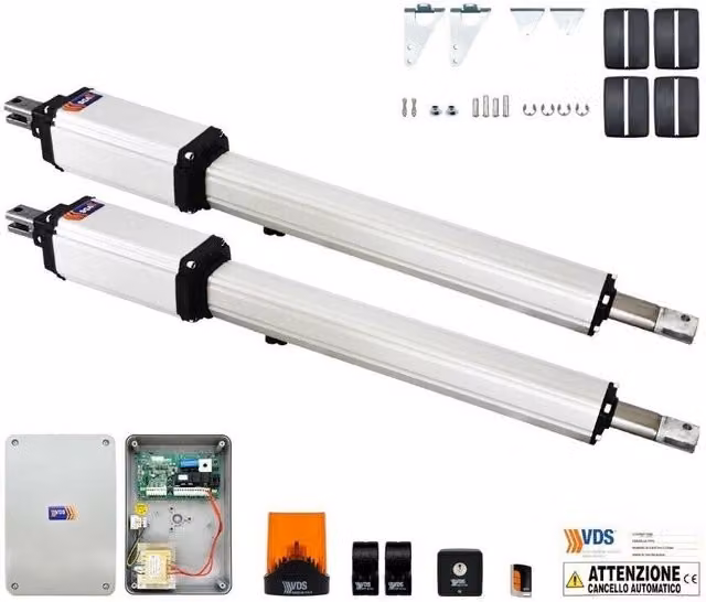 KIT 2 ANTE PER CANCELLI A BATTENTE FINO A 6 MT VDS KIT LINEAR 11 500 24V 100019